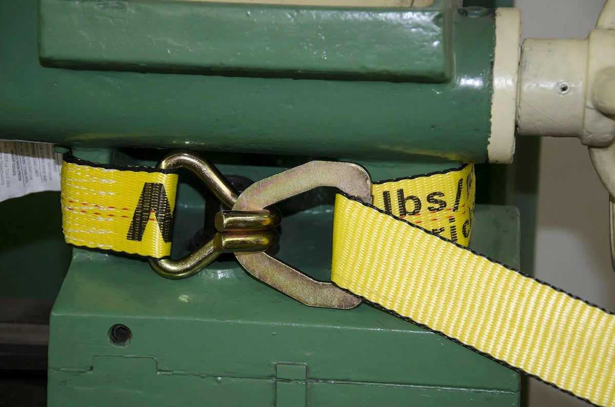 Yellow Ratchet Strap with Floating D-Ring N6304