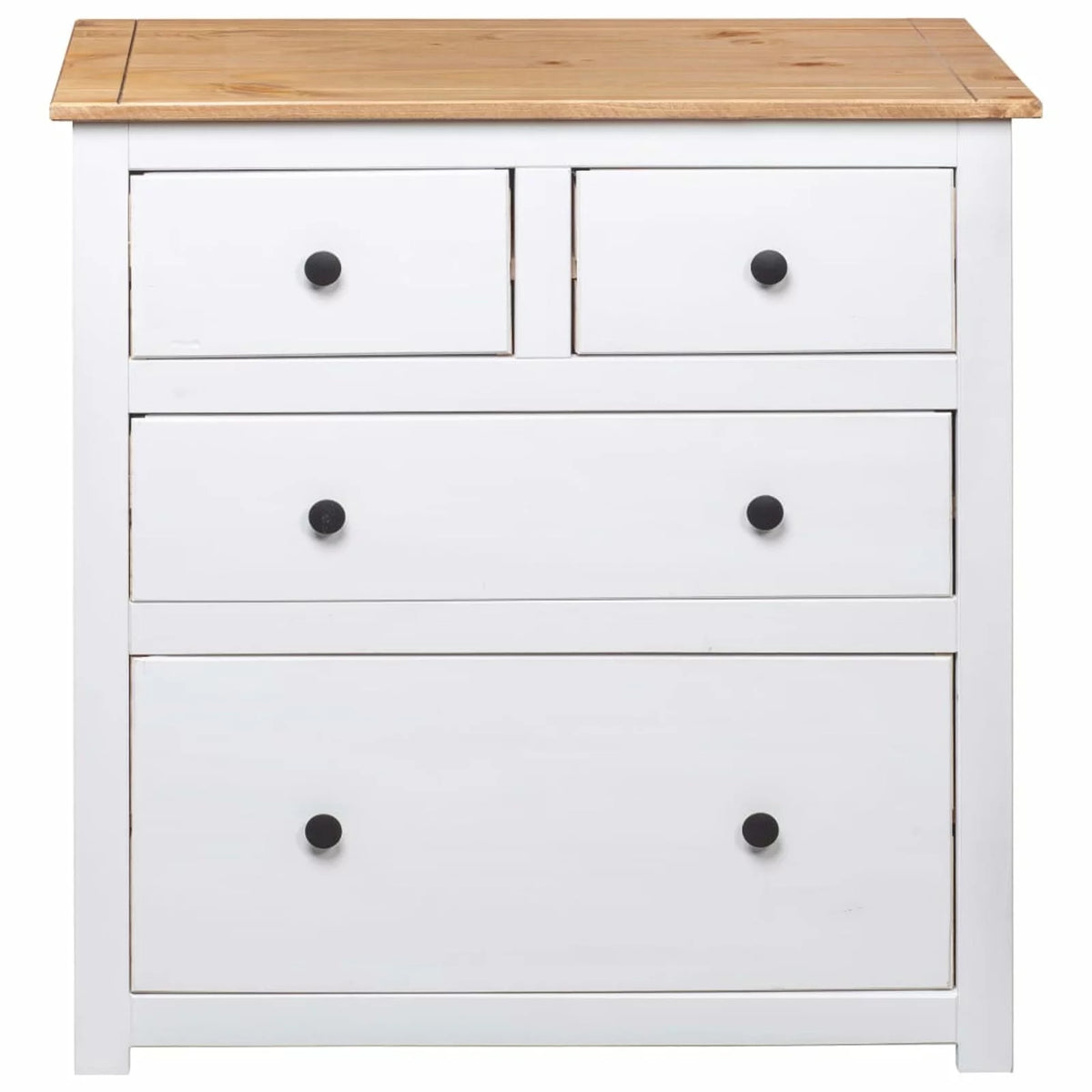 Pinewood Sideboard with 4 Storage Drawers S104103