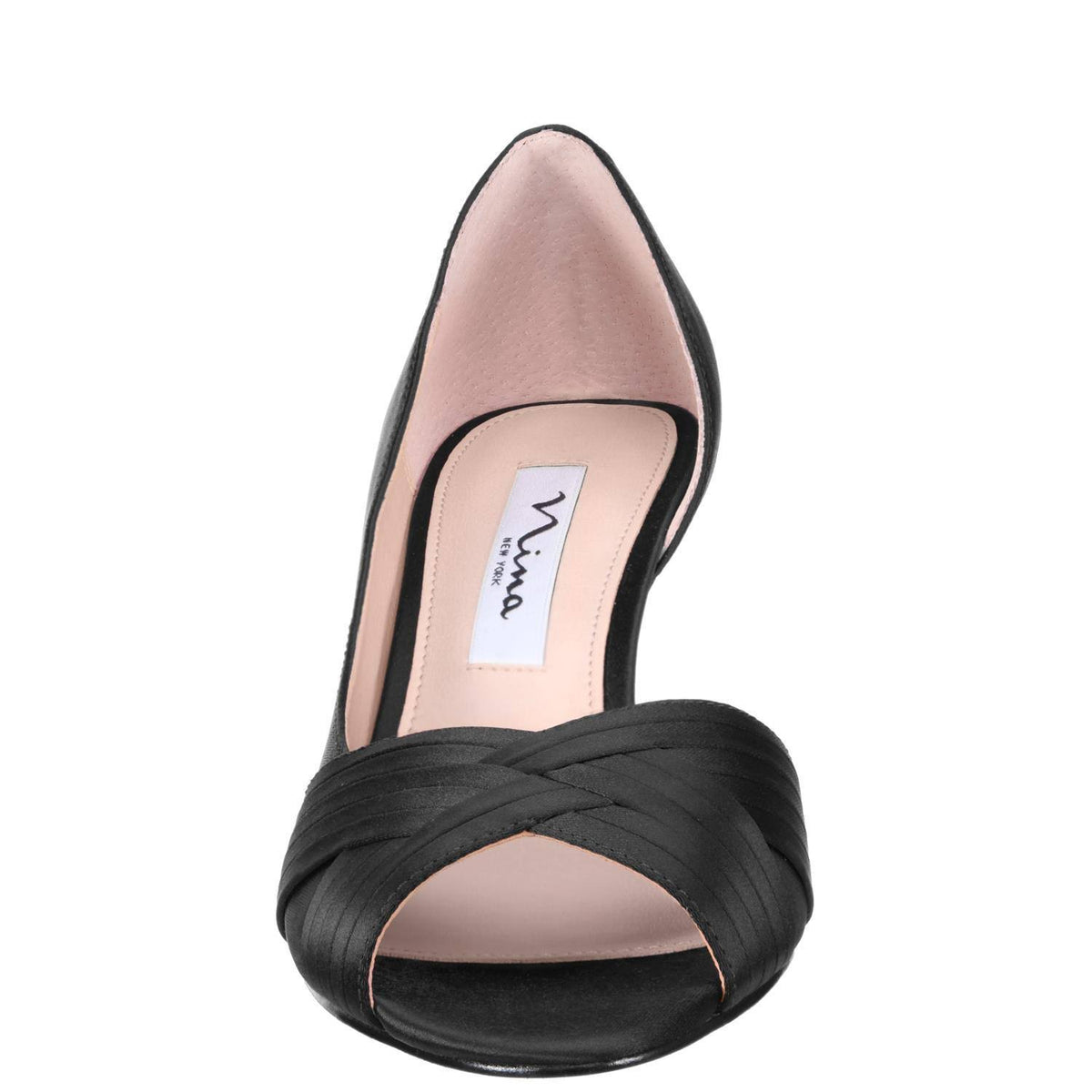Silver Satin Pumps J9280