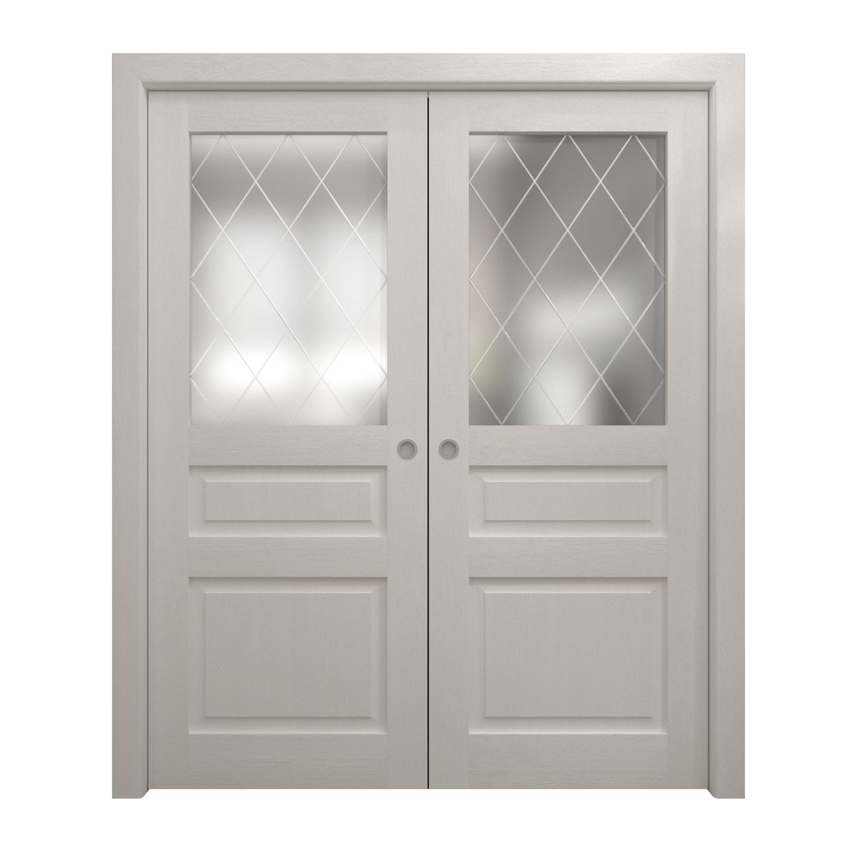 Sliding French Double Pocket Doors 36 x 80 inches Solid Wood Interior Doors O8537