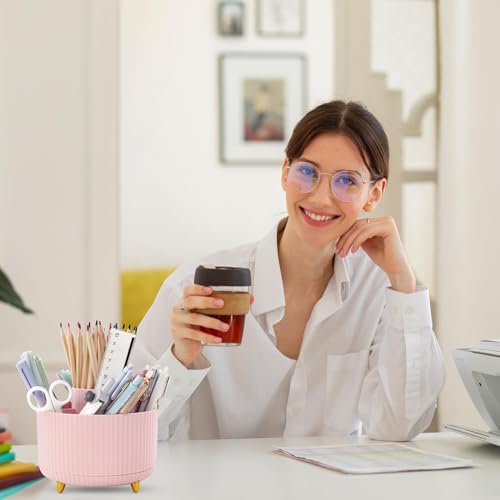 360 Degree Rotating Desk Organizer with 5 Slots (Bean Green) K9968