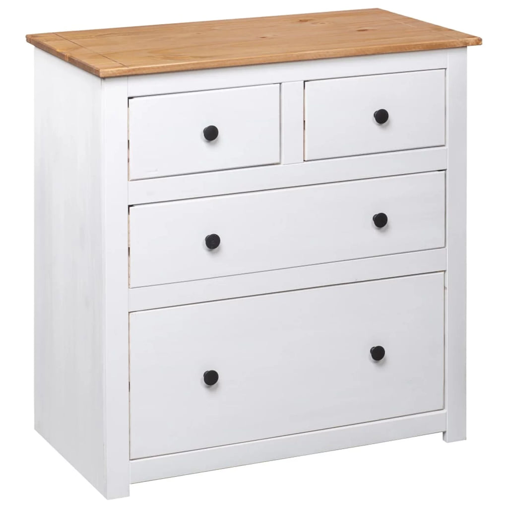 Pinewood Sideboard with 4 Storage Drawers S104103