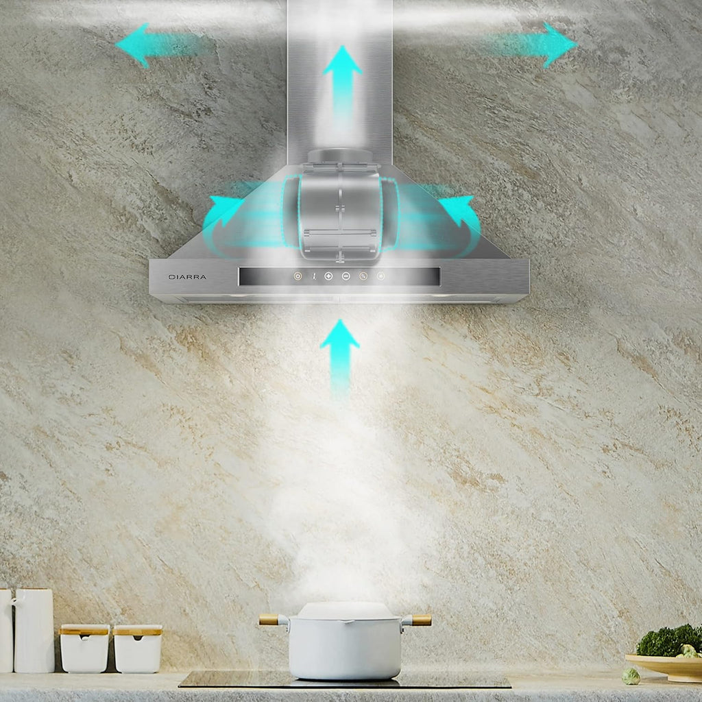 30 inch Stainless Steel Smart Range Hood with Voice Control S538999