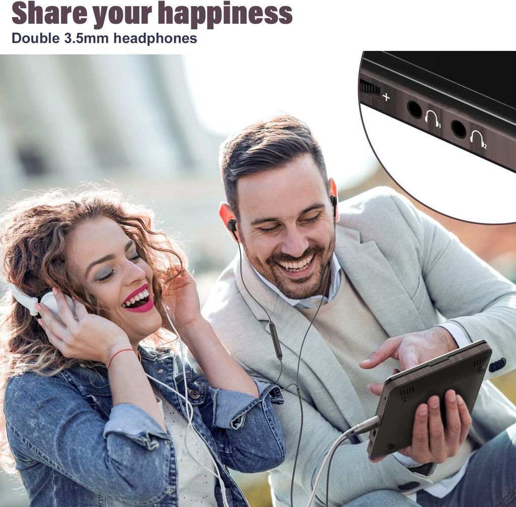 Portable CD Player with Double Headphones Jack Y790