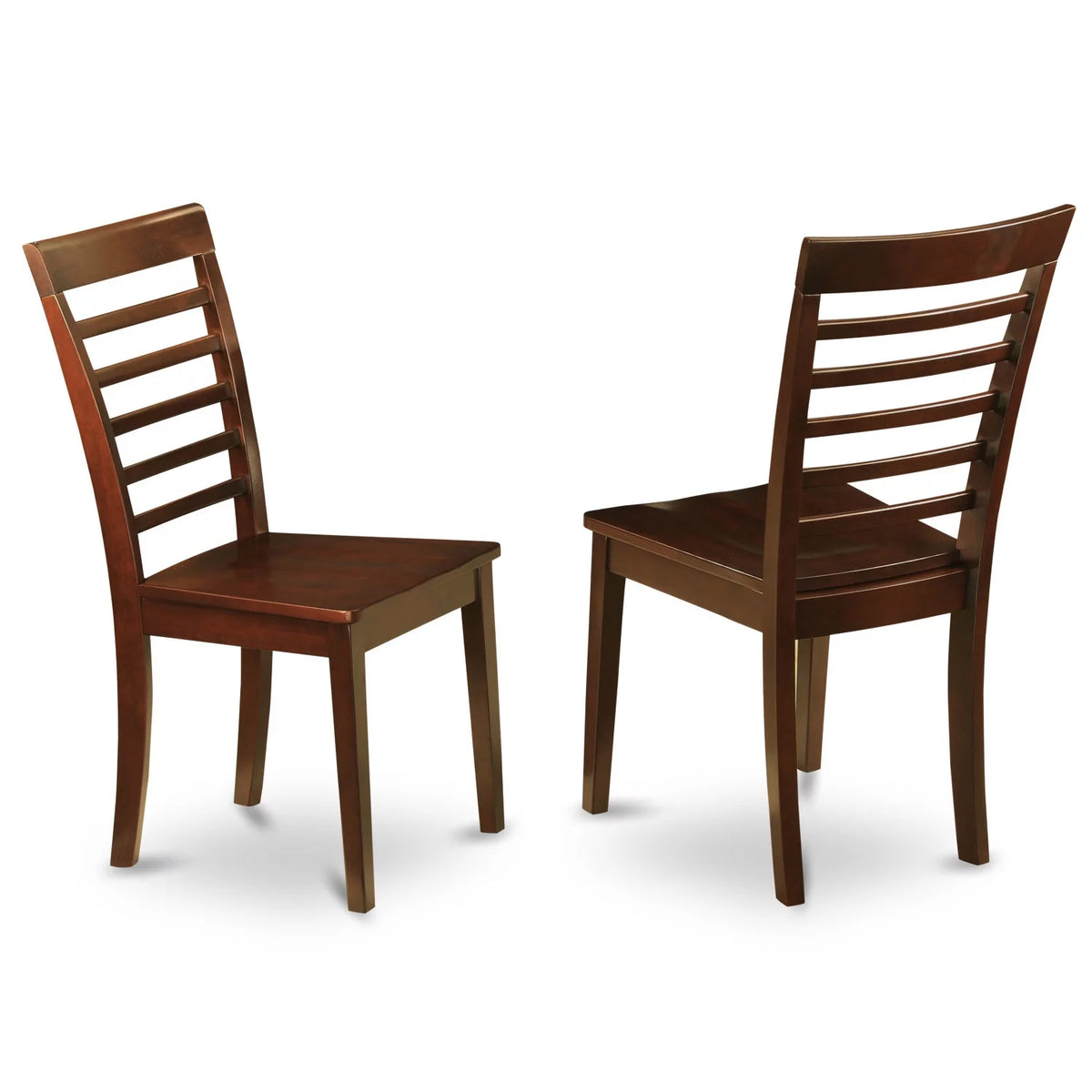 Mahogany Wood Dining Chairs Set of 2 E5221