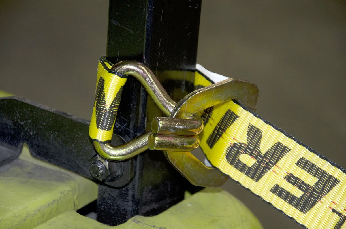 Yellow Ratchet Strap with Floating D-Ring N6304