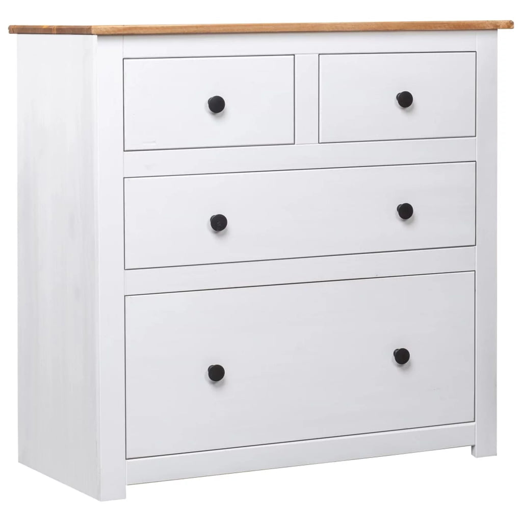 Pinewood Sideboard with 4 Storage Drawers S104103