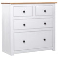 Pinewood Sideboard with 4 Storage Drawers S104103
