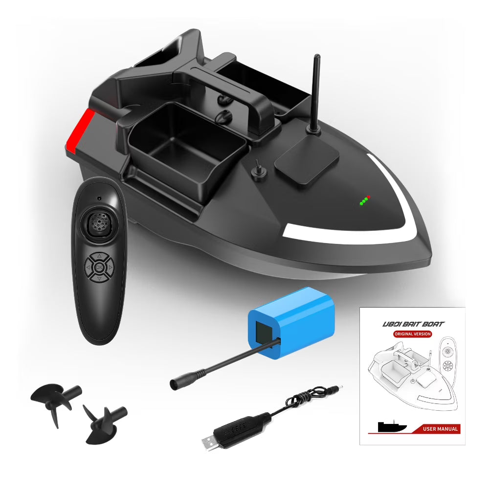 Remote Control Fishing Bait Boat with Dual Motor Fish Finder 2KG Loading Support G912