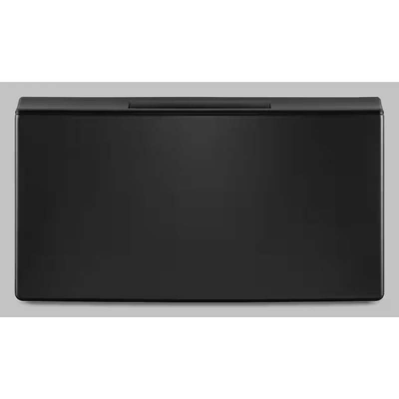 Black Laundry Pedestal with Storage Drawer P1235