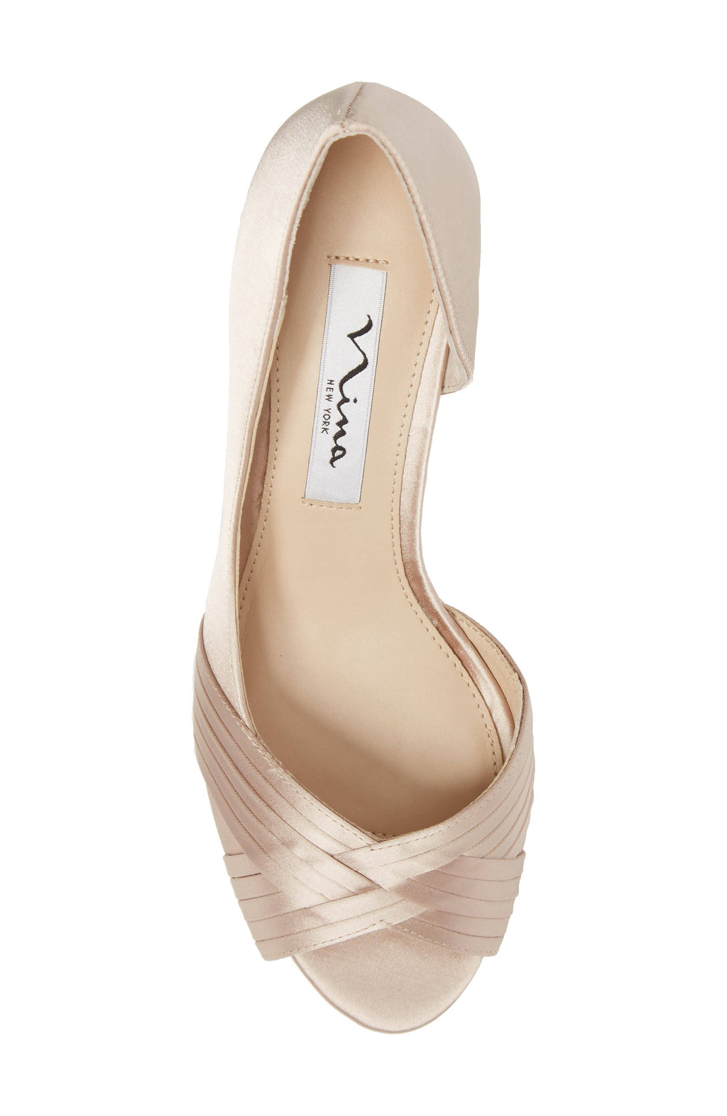 Silver Satin Pumps J9280