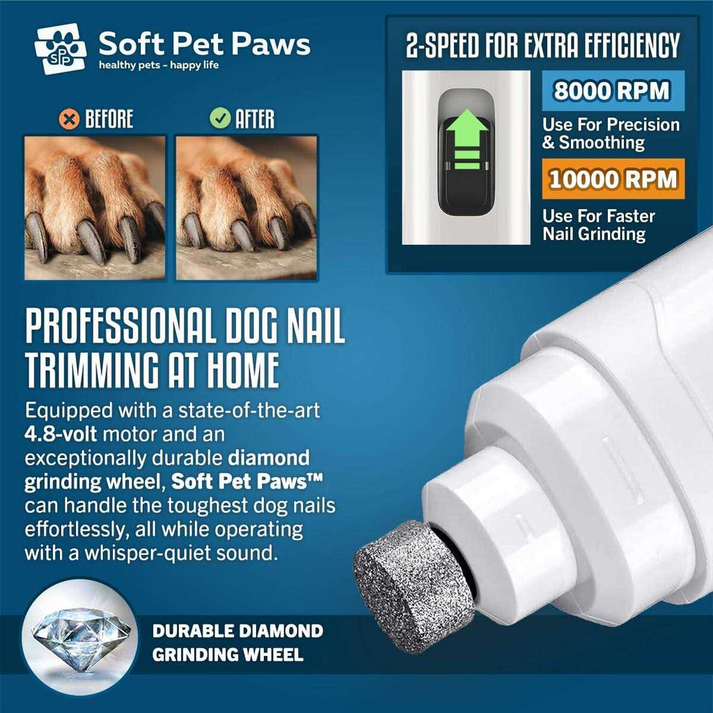 Dog Nail Grinder with 2 LED Lights W578
