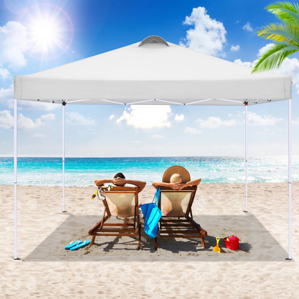 10'x10' Pop Up Canopy with Sidewalls and Sandbags S923
