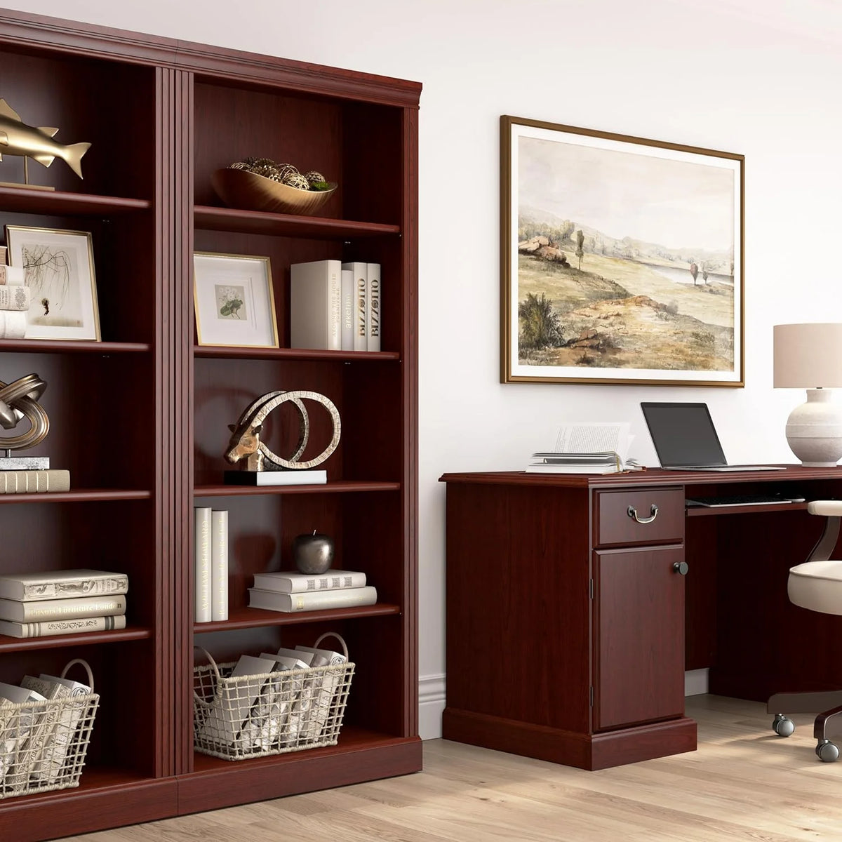 Harvest Cherry 5 Shelf Bookcase G81249
