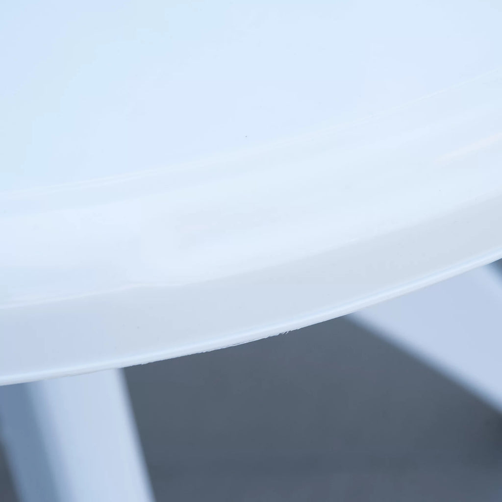 Round Plastic Patio Table with Umbrella Hole Q652