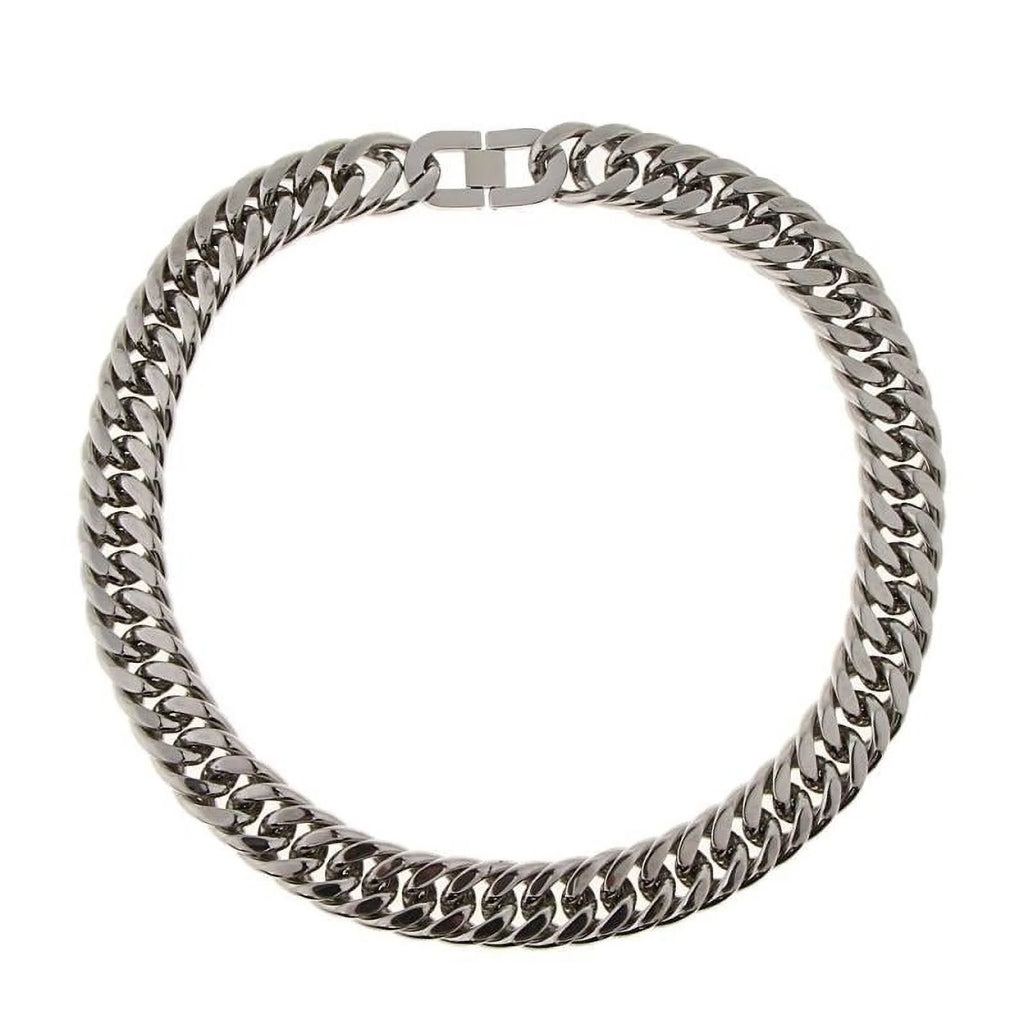 Stainless Steel Cuban Link Chain Necklace J38410