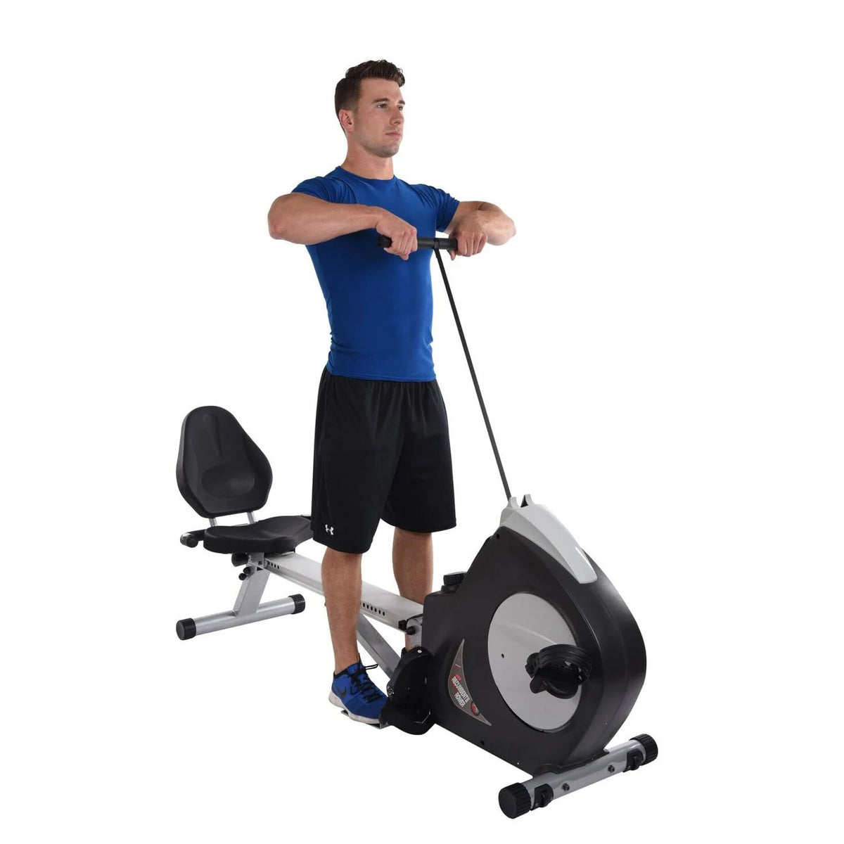2 in 1 Recumbent Exercise Bike and Rower Machine O671298
