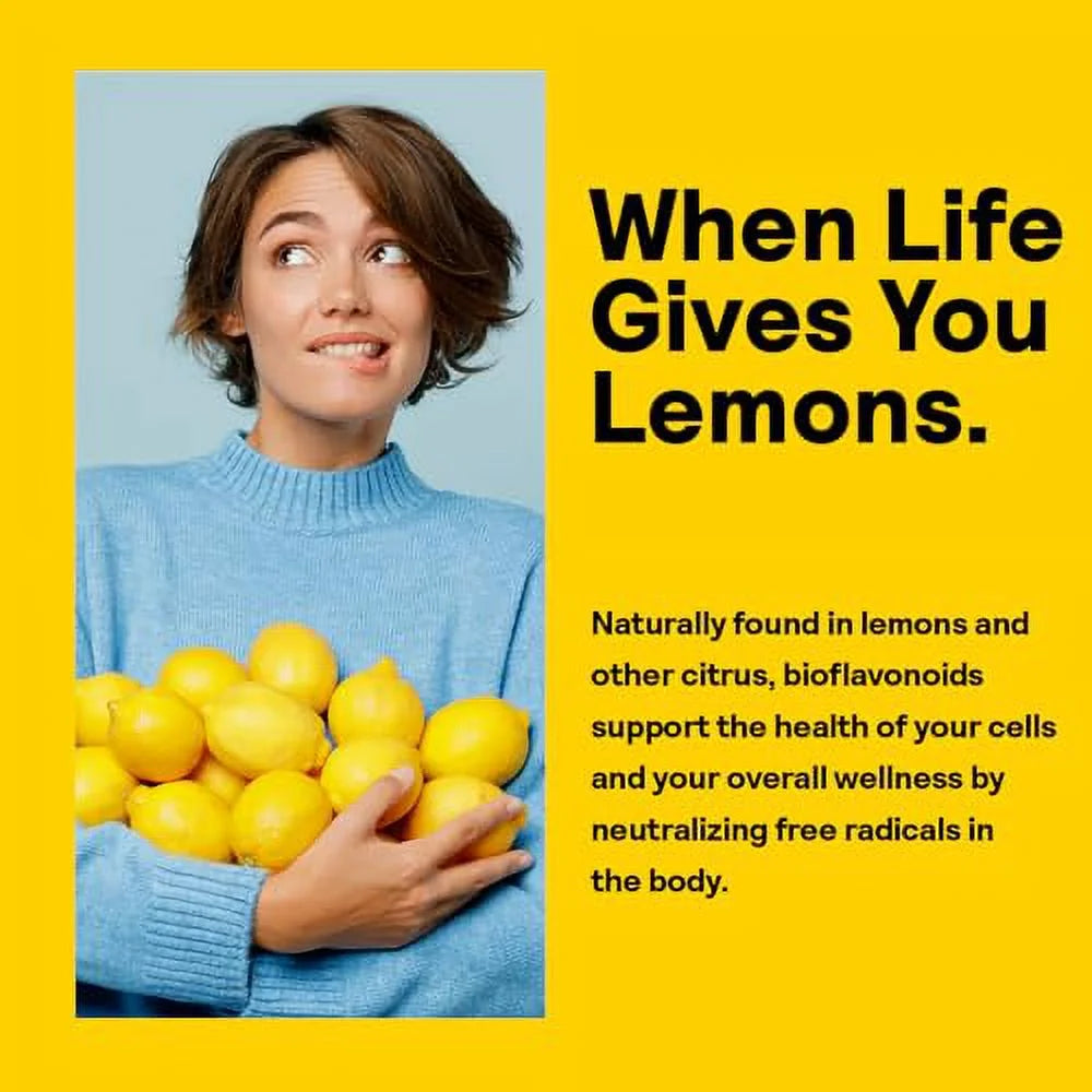 Lemon Bioflavonoids 1000mg Hesperidin Rutin 100 Tablets S4905