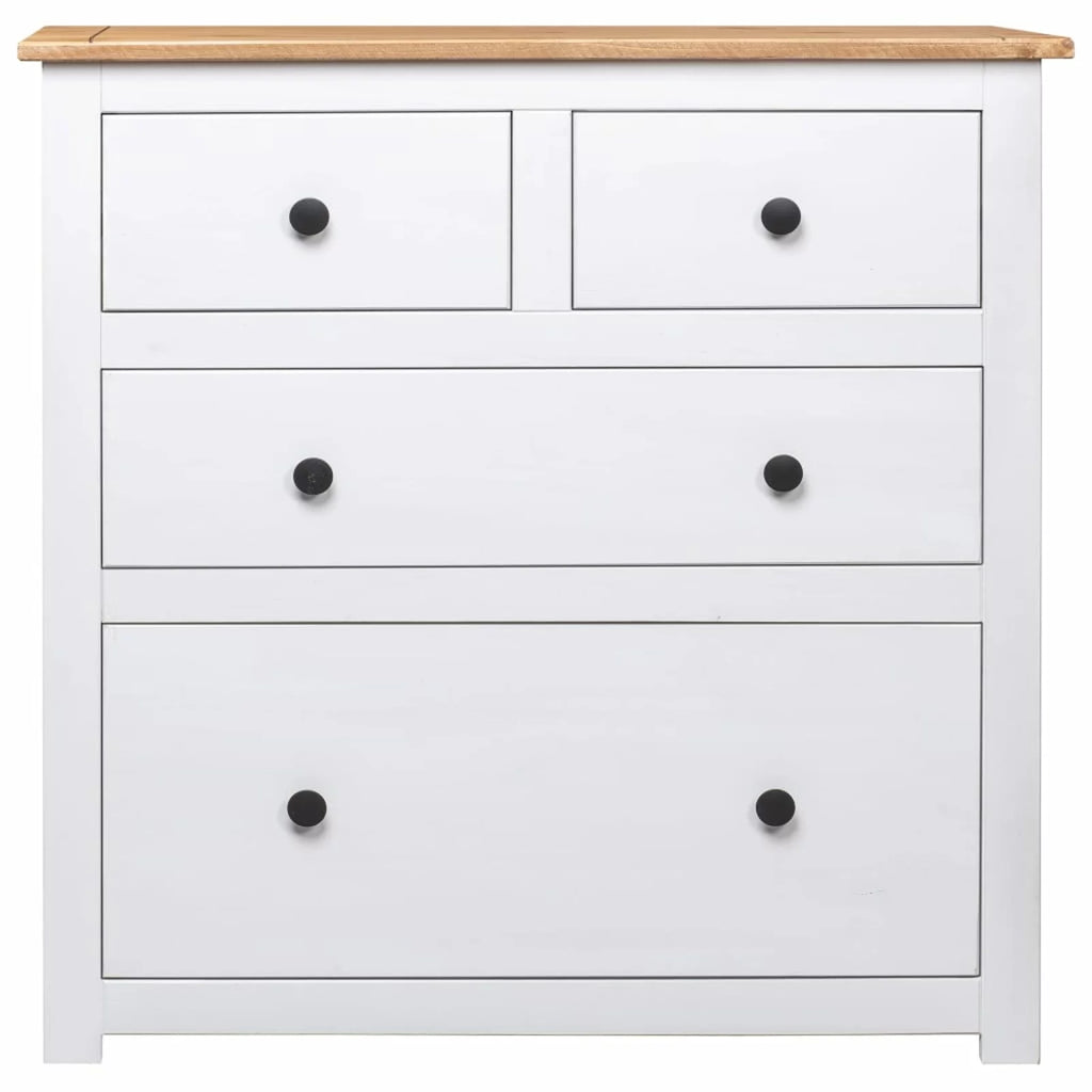 Pinewood Sideboard with 4 Storage Drawers S104103