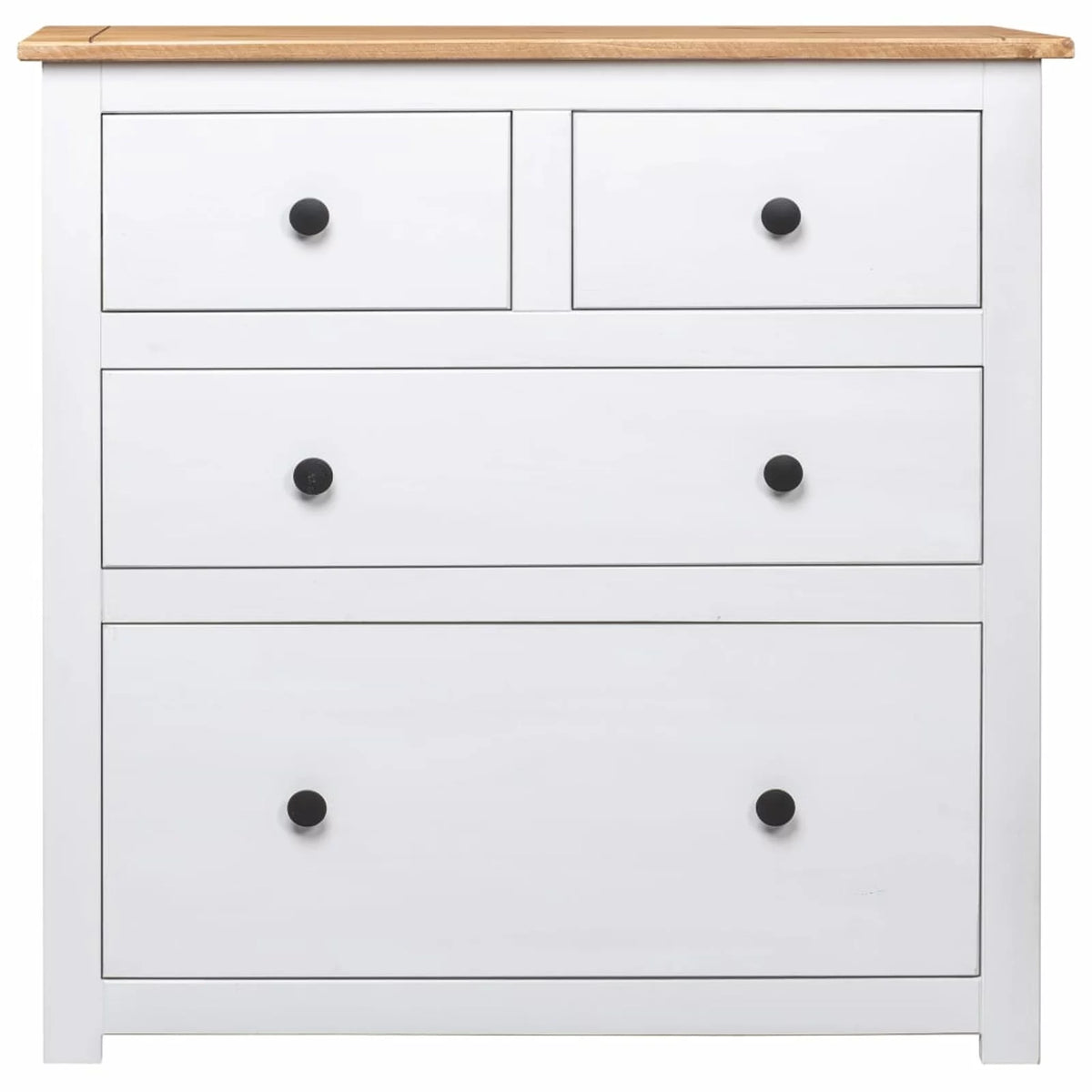 Pinewood Sideboard with 4 Storage Drawers S104103