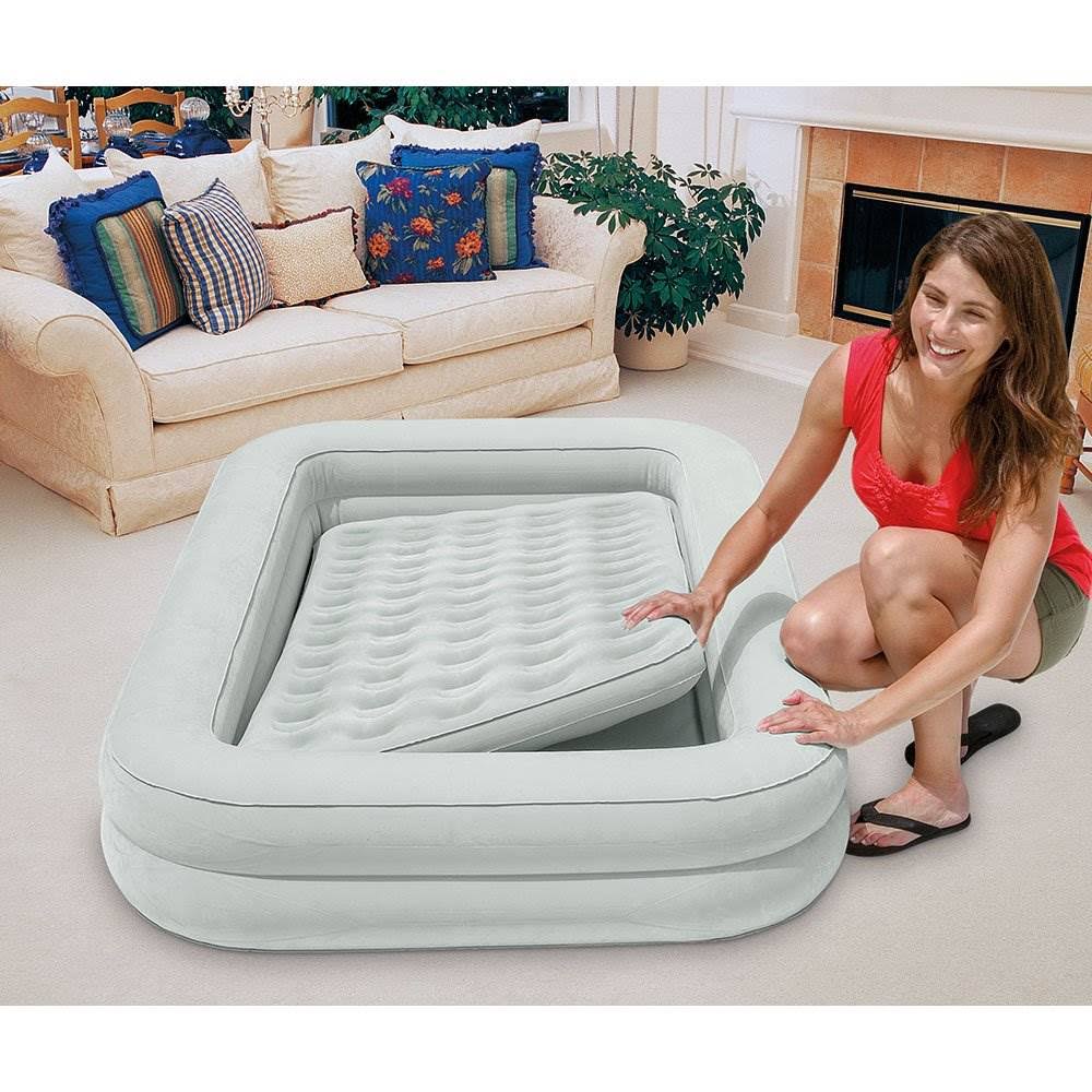Inflatable Frame Camping Air Mattress with Hand Pump (2 Pack) S345553