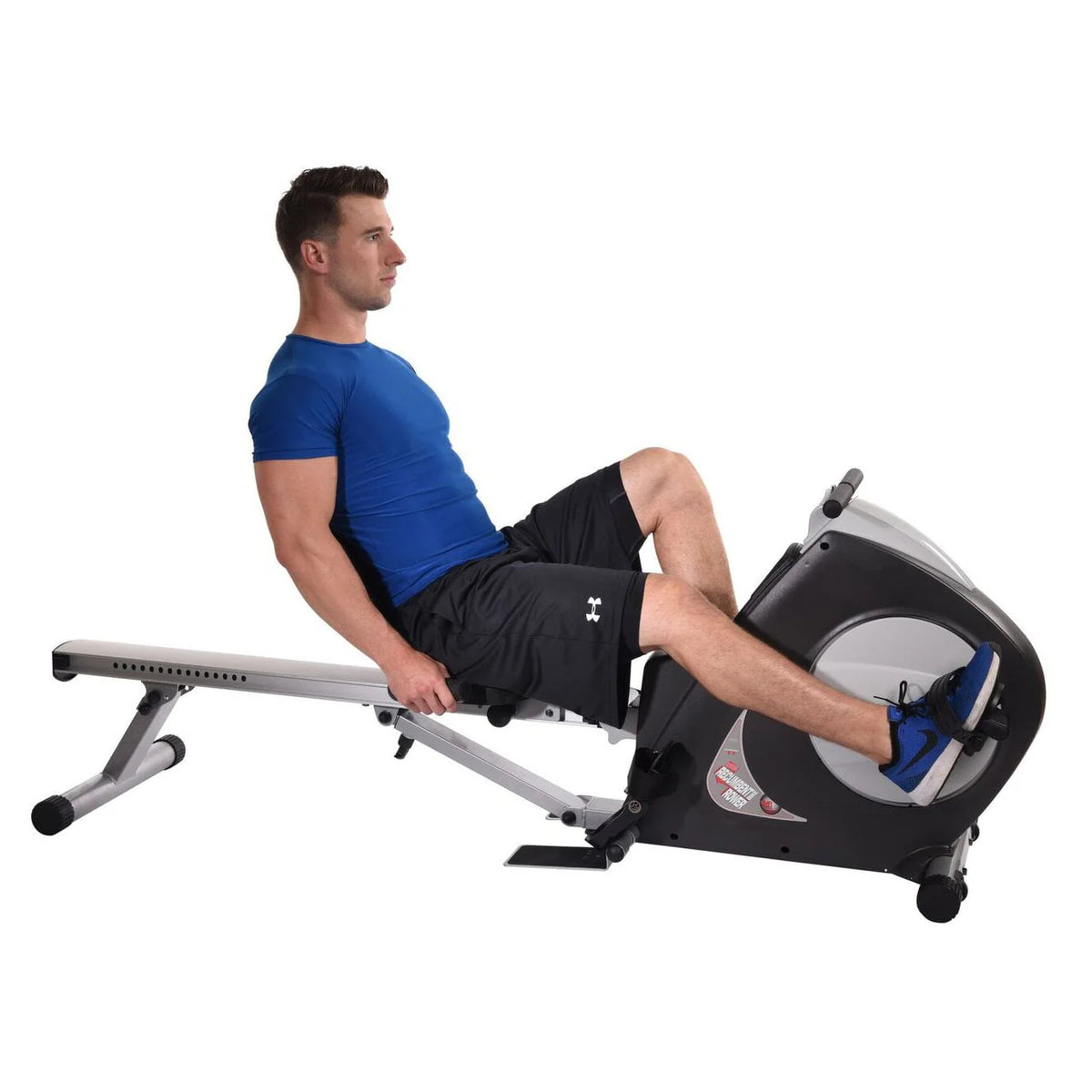 2 in 1 Recumbent Exercise Bike and Rower Machine O671298